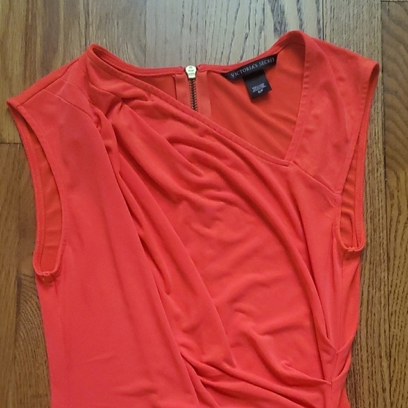 Victoria's Secret - Coral Sleeveless Sheath Dress Knee-Length Cocktail Night Out - Picture 4 of 5